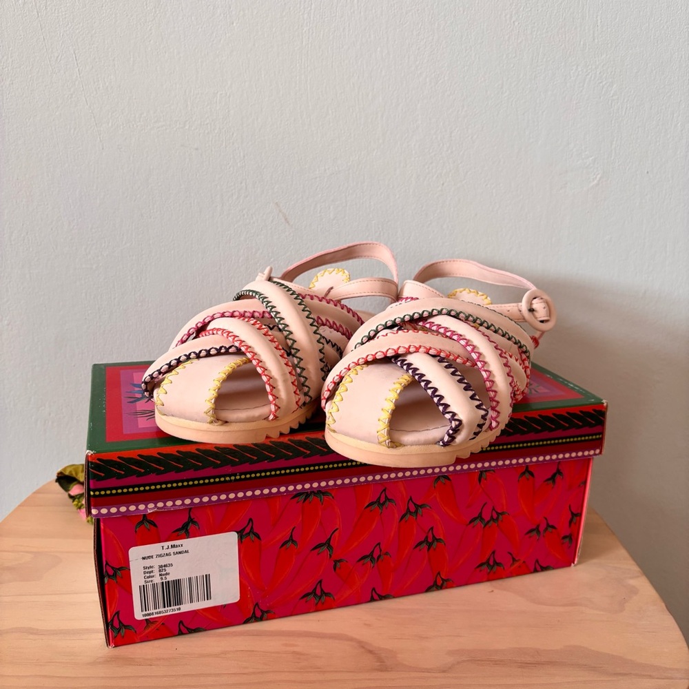FARM RIO for T.J.Maxx Multicolor Strappy Sandals